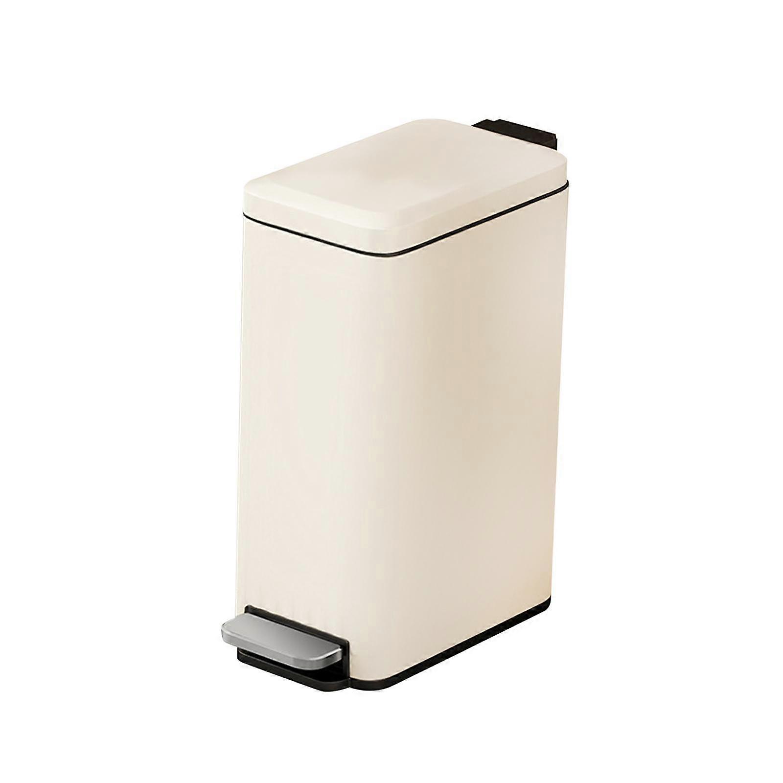 Κάδος απορριμμάτων μπάνιου με το καπάκι Organizer Slim για το σαλόνι εισόδου μπάνιου whtie