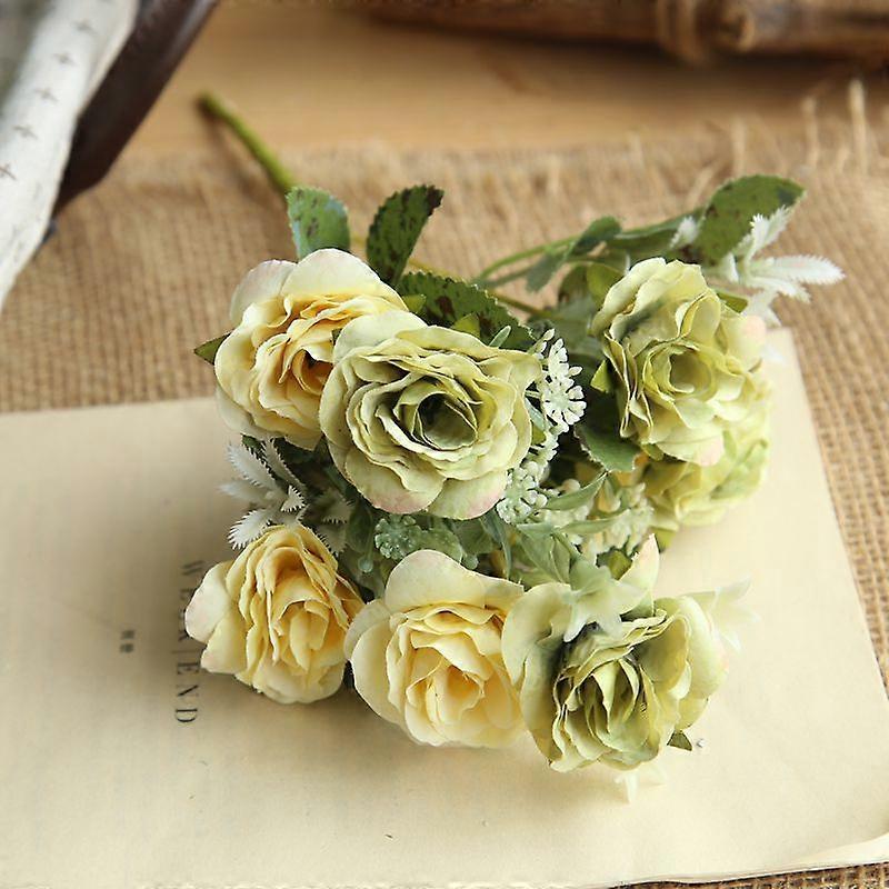 造花ワイルドローズブーケシミュレーションフラワーホームファニッシングデコレーションハンドフラワーロード装飾壁