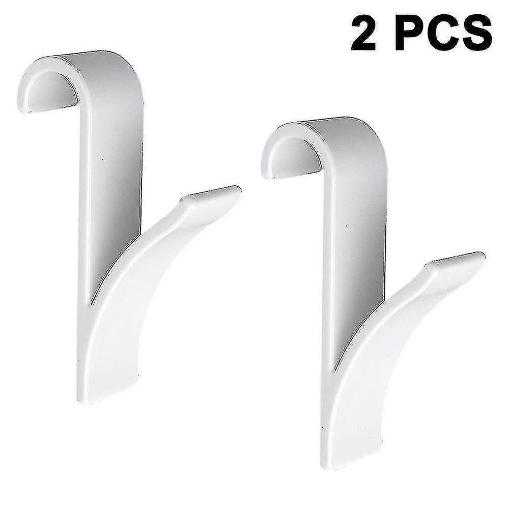 2pcs Plastic Towel Rack Bathroom Towel Wardrobe Hook