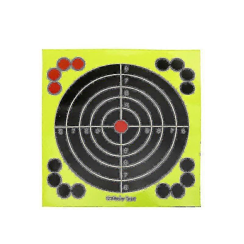 10pcs [12 "30.5 * 30.5cm] Hunting Training Target Paper, Fluorescent Adhesive Gun Target Paper Splash Effect High Quality