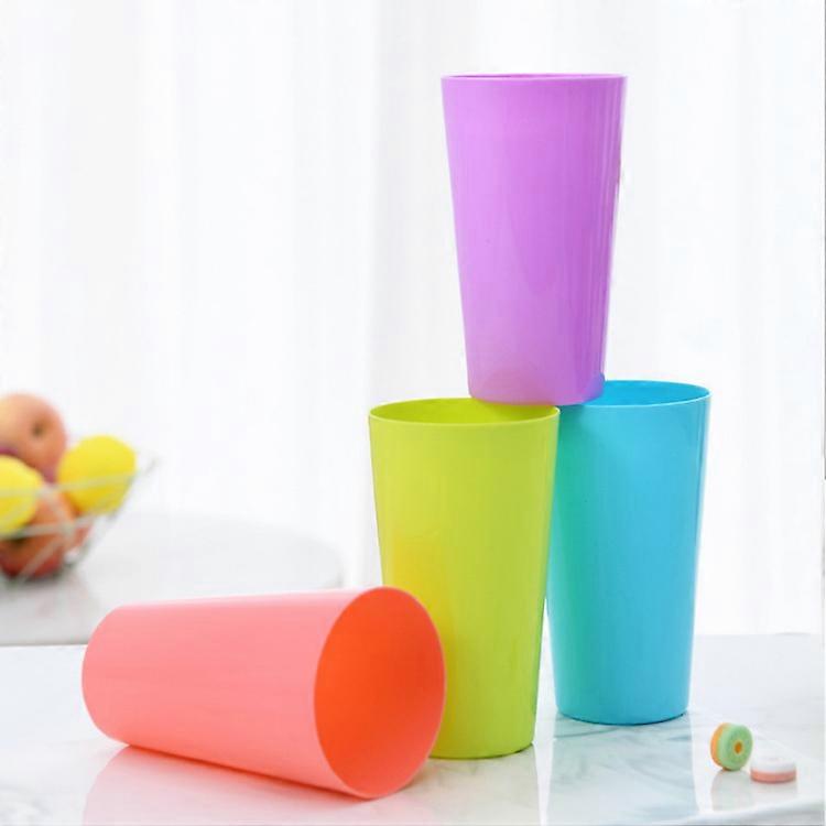 Large Plastic Cups set of 12 BPA-Free Dishwasher Safe Colorful Unbreakable 10-Ounce mixed Drinkware Tumbler