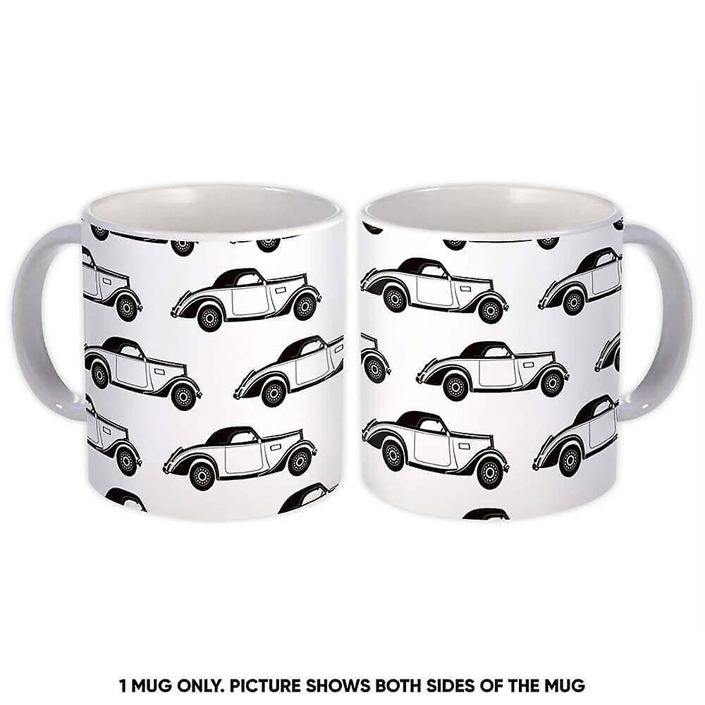 Gift Mug: Car Print Black