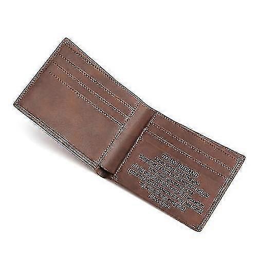Vintage Pu Leather Men Lettering Wallet