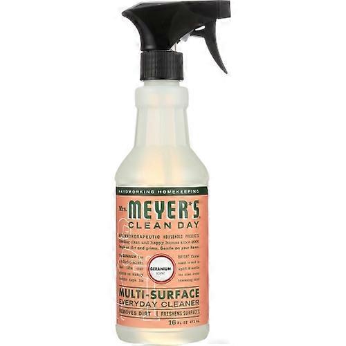 Mrs. Meyer's Geranium Multi Surface Everyday Cleaner ,16 Oz(Case Of 6)