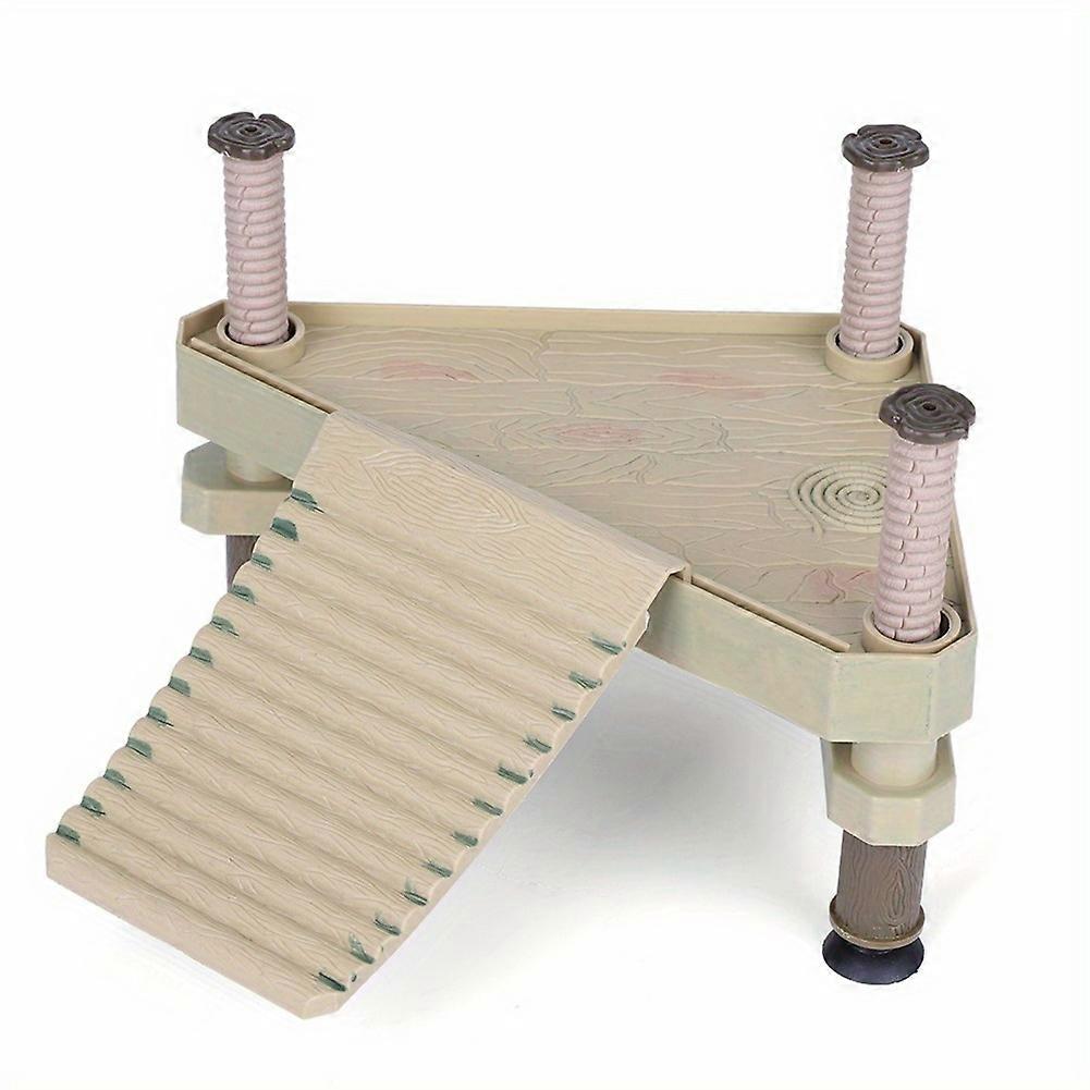 Premium Turtle Basking Platform - Durable Floating Resting Spot with Climbing Ladder - Enhance Your Terrariums Natural Beauty - Safe & Easy-to-Clean O