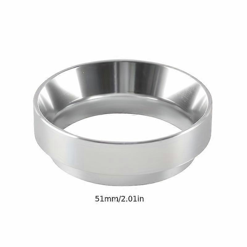 1pc 51/53/58mm Magnetic Aluminum Coffee Dosing Ring Espresso Dosing Funnel Is Practical And Easy To Use