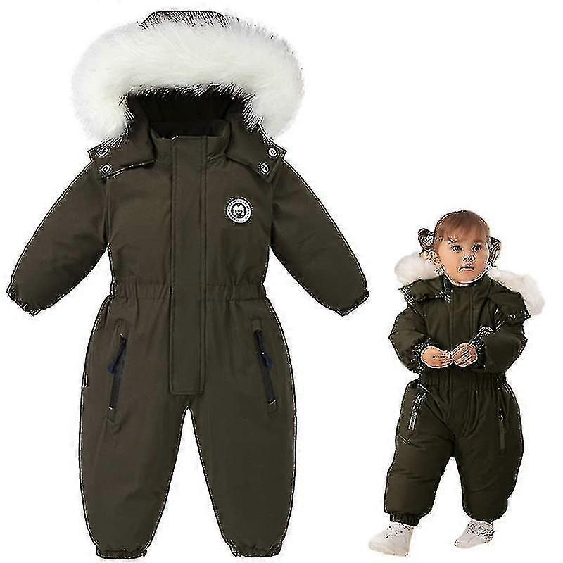 Børn i ét stykke Flyverdragter Overalls Skidragter Vinter Vandtætte frakker Jakker Jumpsuits