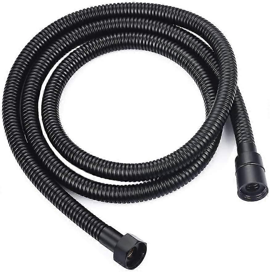 Anti Twist rustfrit stål 1,5 m sort bruseslange. Badeslange Standard