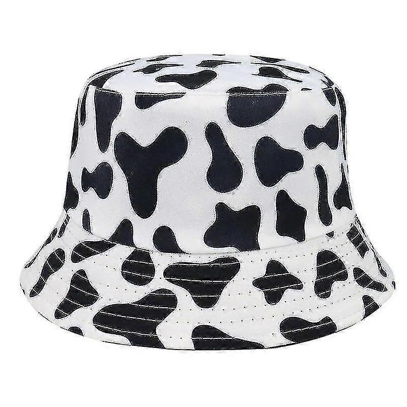 Reversible Cow Pattern Bucket Hats Fisherman Capscow