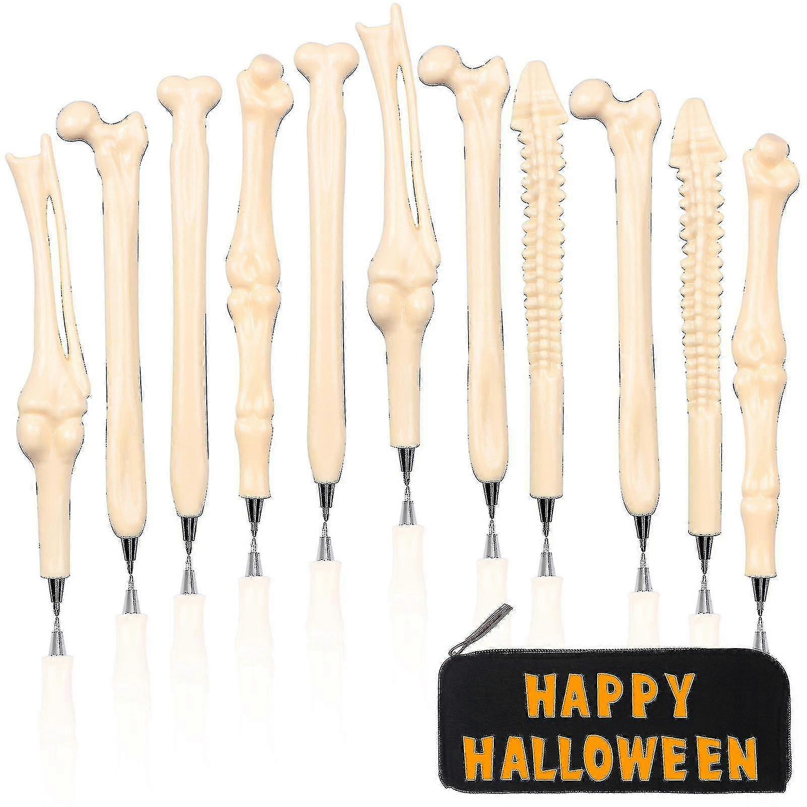 25pcs Bone Ballpoint Pen Novelty Skeleton Bone Shaped Pens A