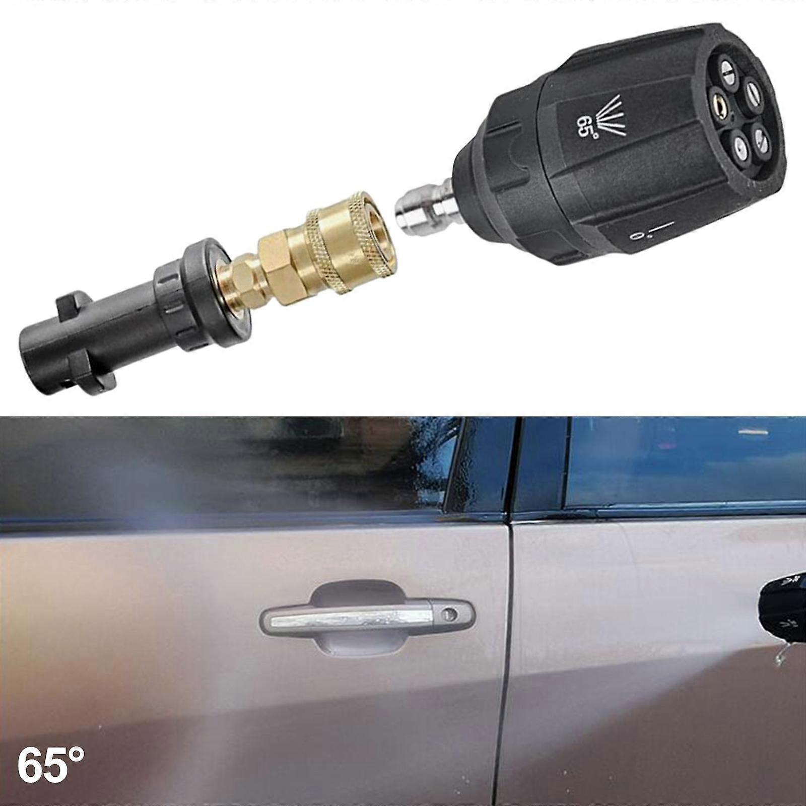 High Pressure Nozzles Tips 5-in-1 Multi-Functional for Garden Cleaning