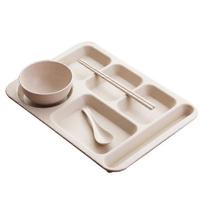 Wheat Straw Student Dining Plate Set