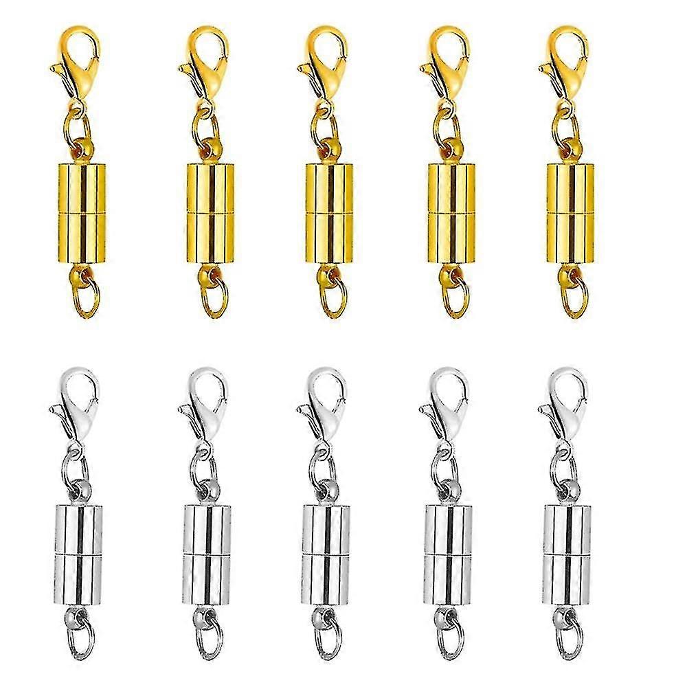 10pcs μαγνητικοί συνδετήρες αλυσίδων σφιγμάτων αστακού μαγνητικοί συνδετήρες για τα εξαρτήματα κοσμήματος περιδέρες