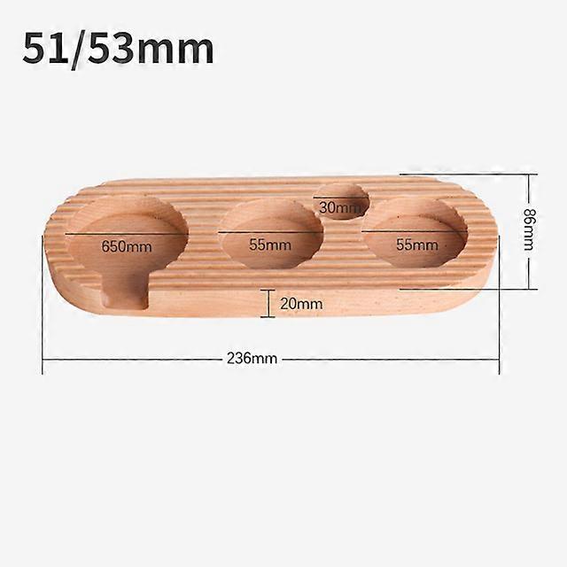 木製51 53 58MMポルタフィルタータンパーホルダーコーヒーカフェステーションエスプレッソパワープレスハンマー配布ツールマット