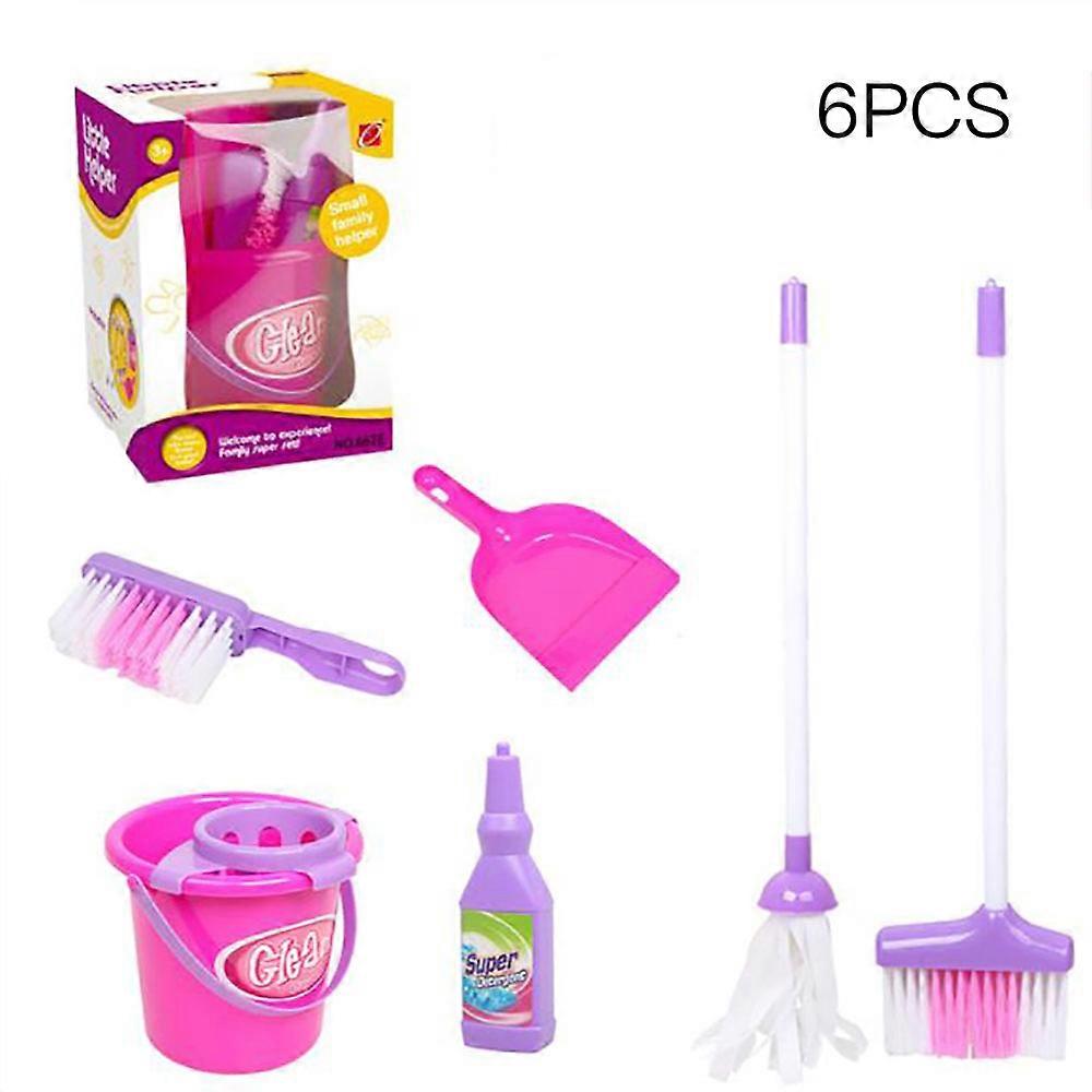Pretend Mopping Bucket Toy Simulation Mini Cleaning Tool Set