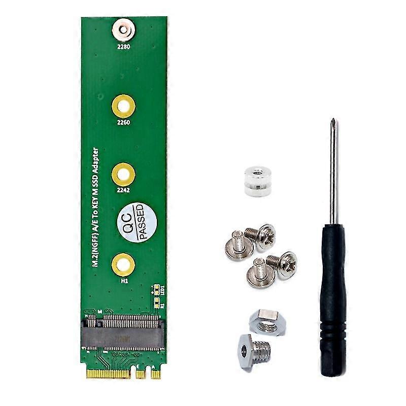 A+E to M.2 NVME SSD Risers Board Support 2242 2260 2280 M.2 SSD Adapter