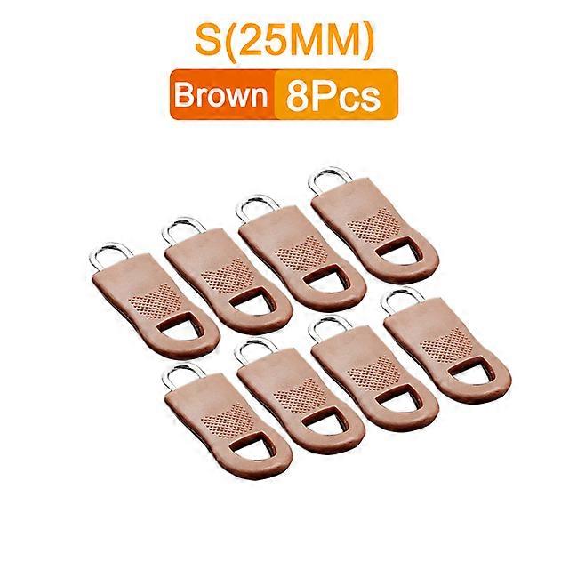 8Pcs Replacement Zipper Pull Puller End Fit Rope Tag Clothing Zip Fixer Broken Buckle Zip Cord Tab Bag Suitcase Backpack Tent