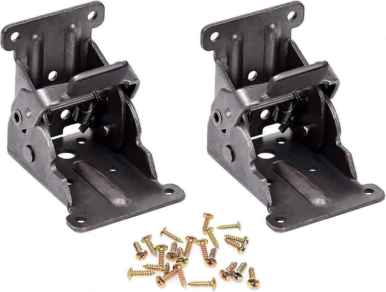 2pcs Self-locking Hinges, Foldable Support Bracket Leg Fittings and Corner Brace, For Folding Feet Folding Workbench