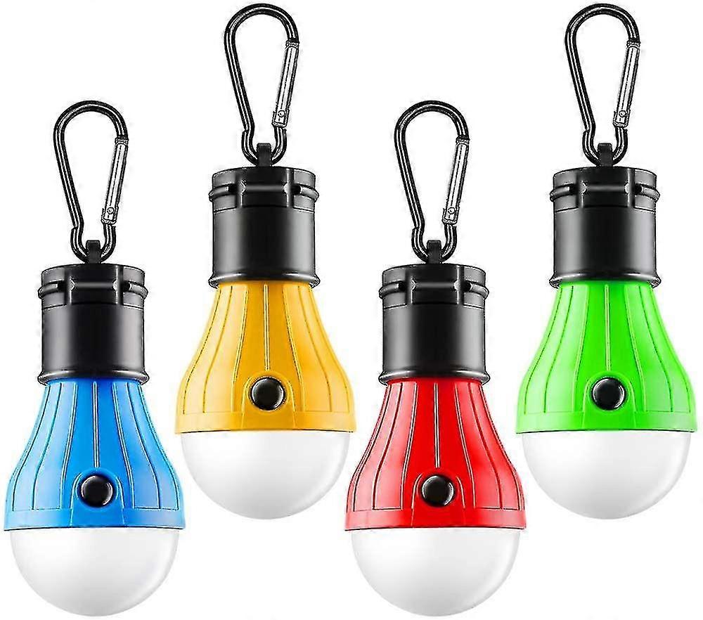 4pcs Portable Lighting Lantern Led Bulb Emergency Lamp Waterproof Camping Light
