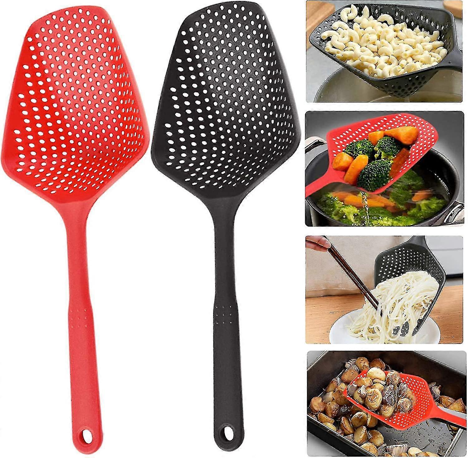 2pcs Plastic Waterproof Shovel - Black Red