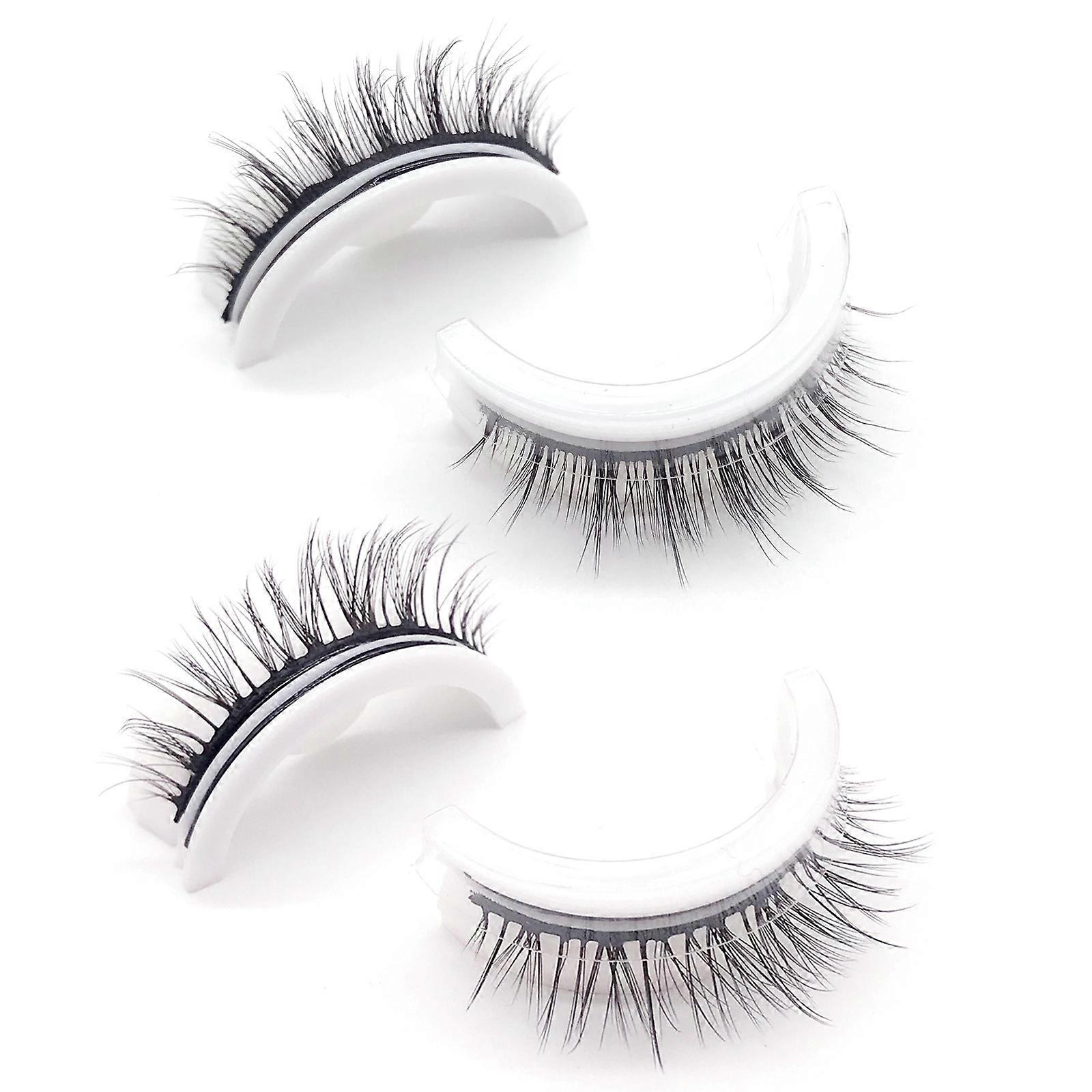 Self Adhesive Eyelash,False Eyelash No Glue No Eyeliner,Natural False Lashes