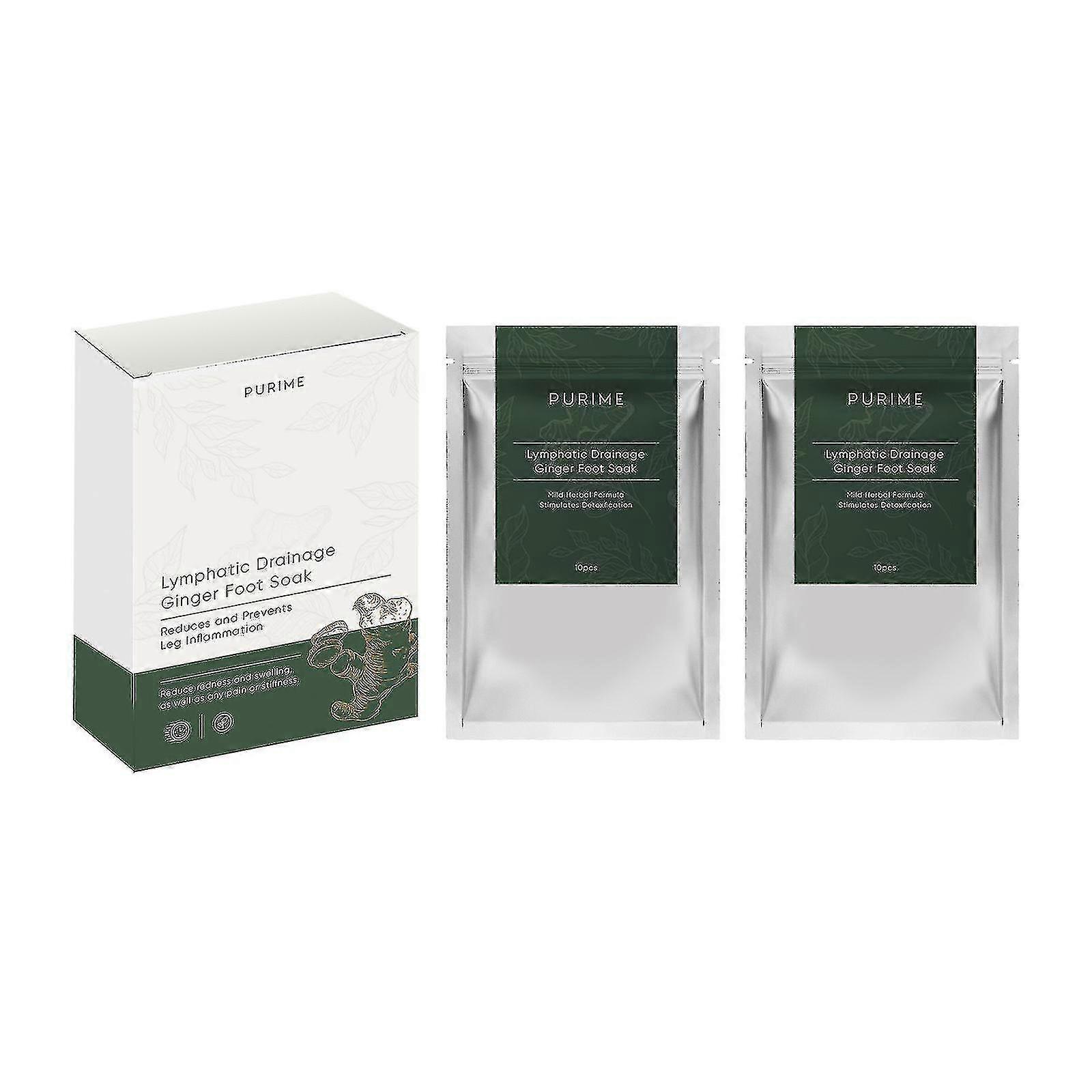 Leke Ginger תיק אמבטיה לרגליים קצף הרזיה גוף מזיע דוחה קור, מנקז לימפה, מקל על כאבי שרירים