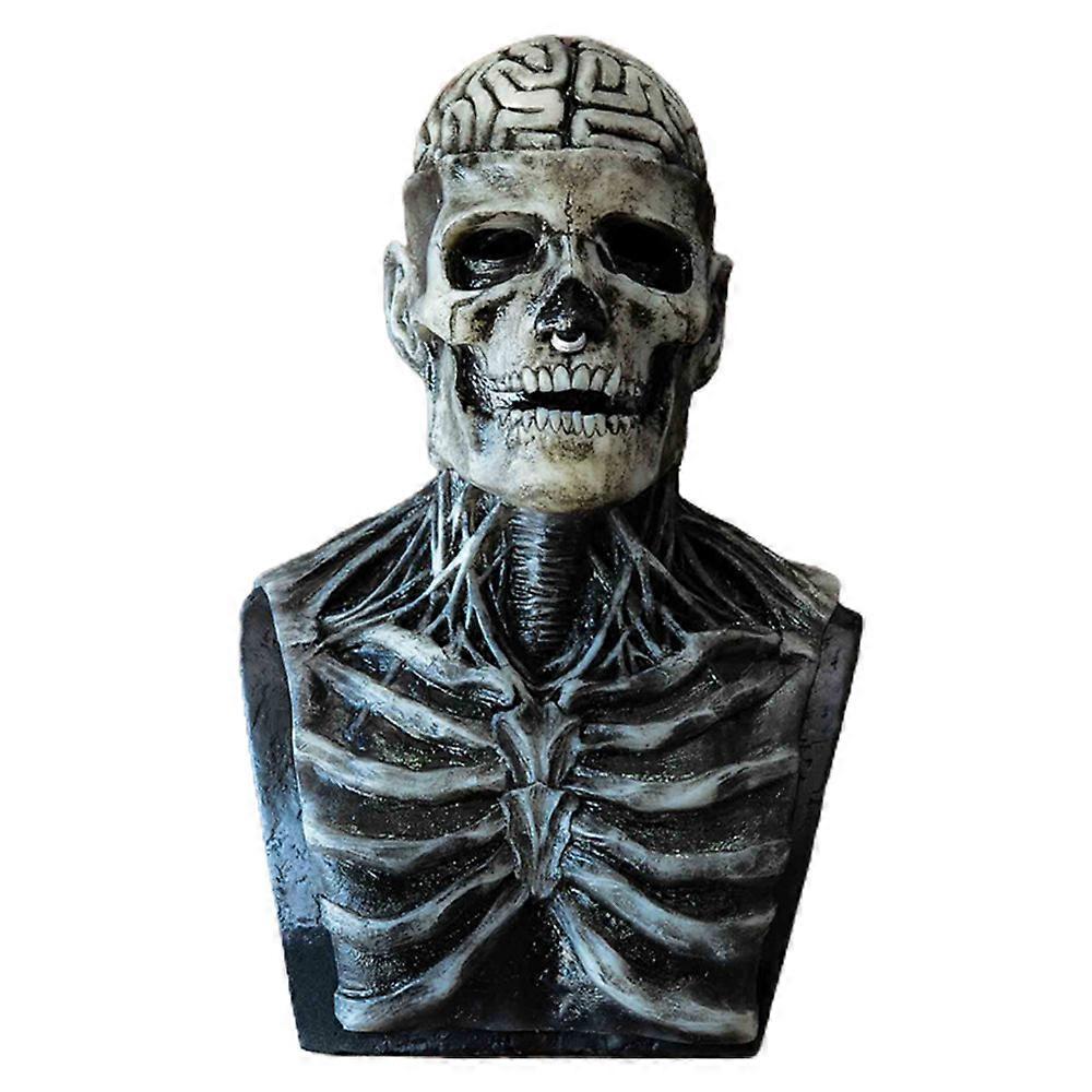 Halloween Skull Mask Horror Skeleton Cosplay Latex Headgear Roleplay Party Costume Props