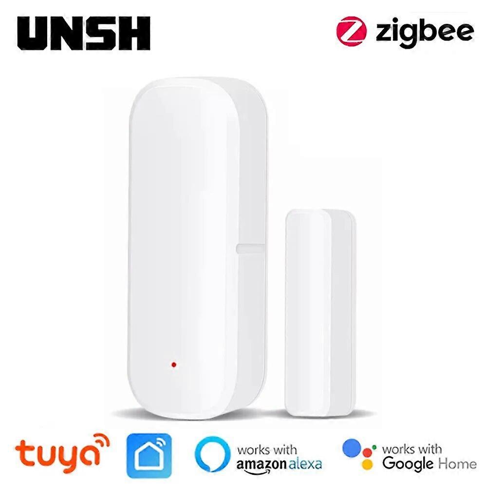 Tuya ZigBee Door Window Sensor Detector Home Security Protection Alarm System Smart Life control suport Alexa Google home