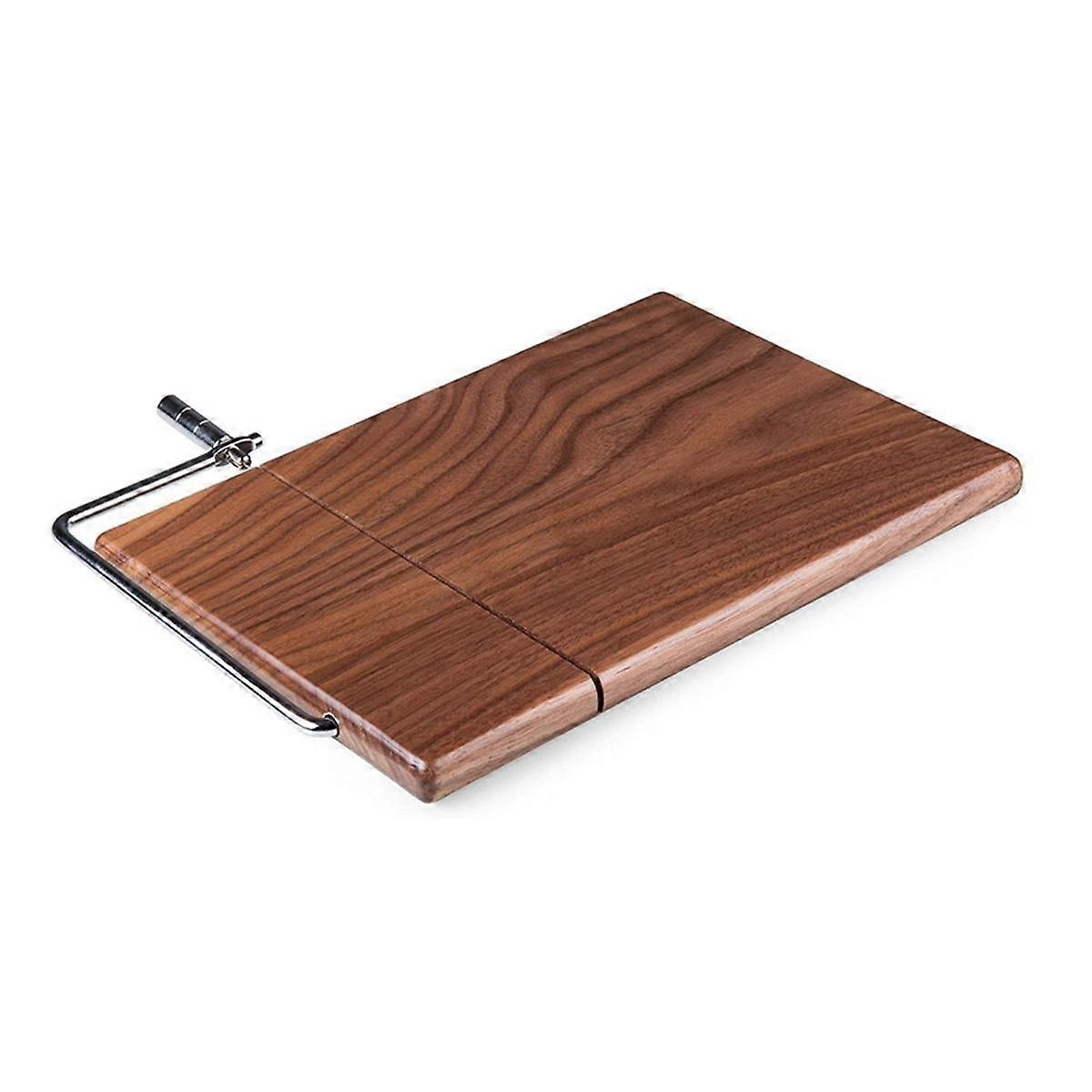 Slakter Block Cheese Slicer &; Cheese Cutter Wood Cheese Slicer for Brød skinke julebord 9.8X6.7X0.5Inch