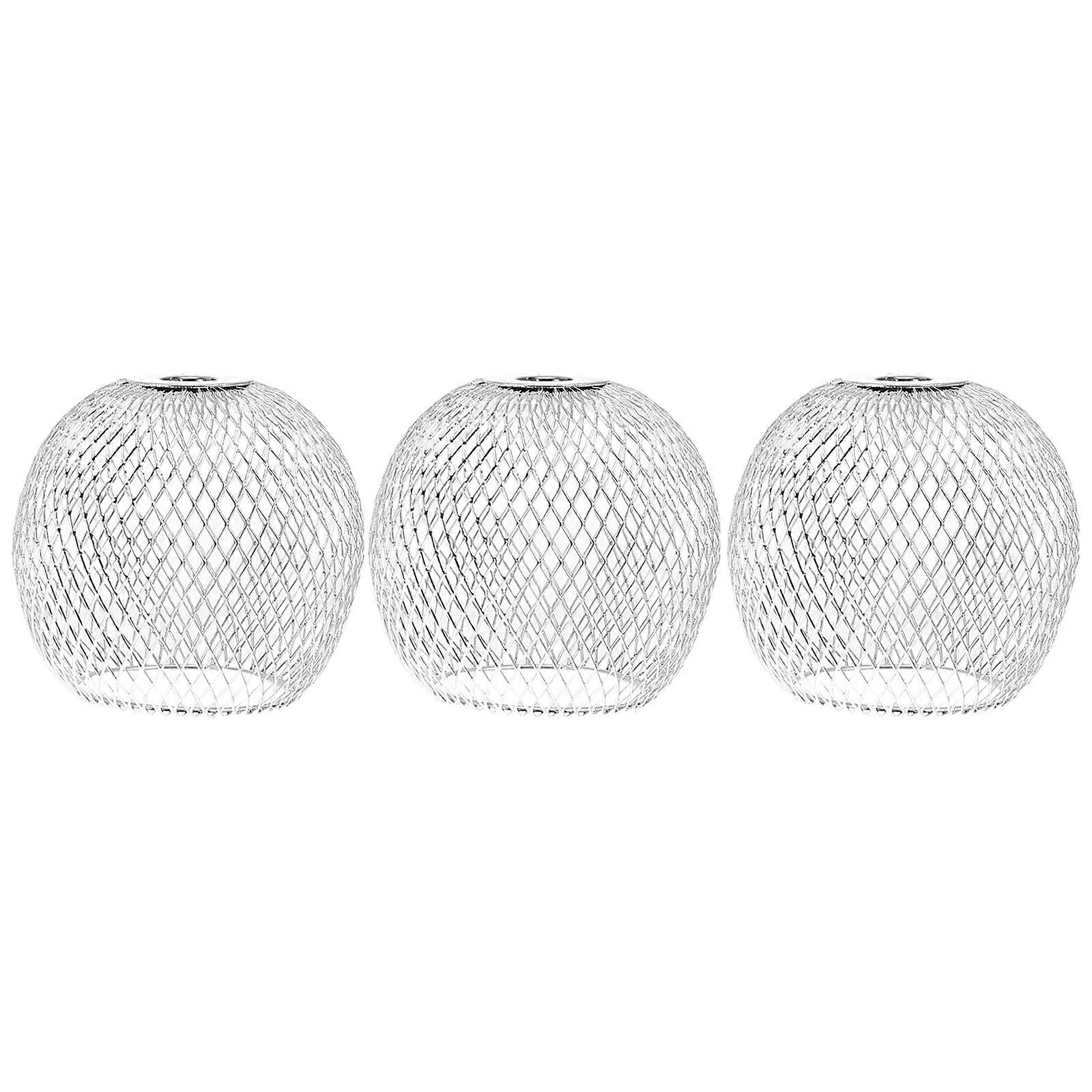 3 Pcs Orb Chandelier Ceiling Light Shade Replacement Hollow- Out Lampshade Metal Lamp Cover