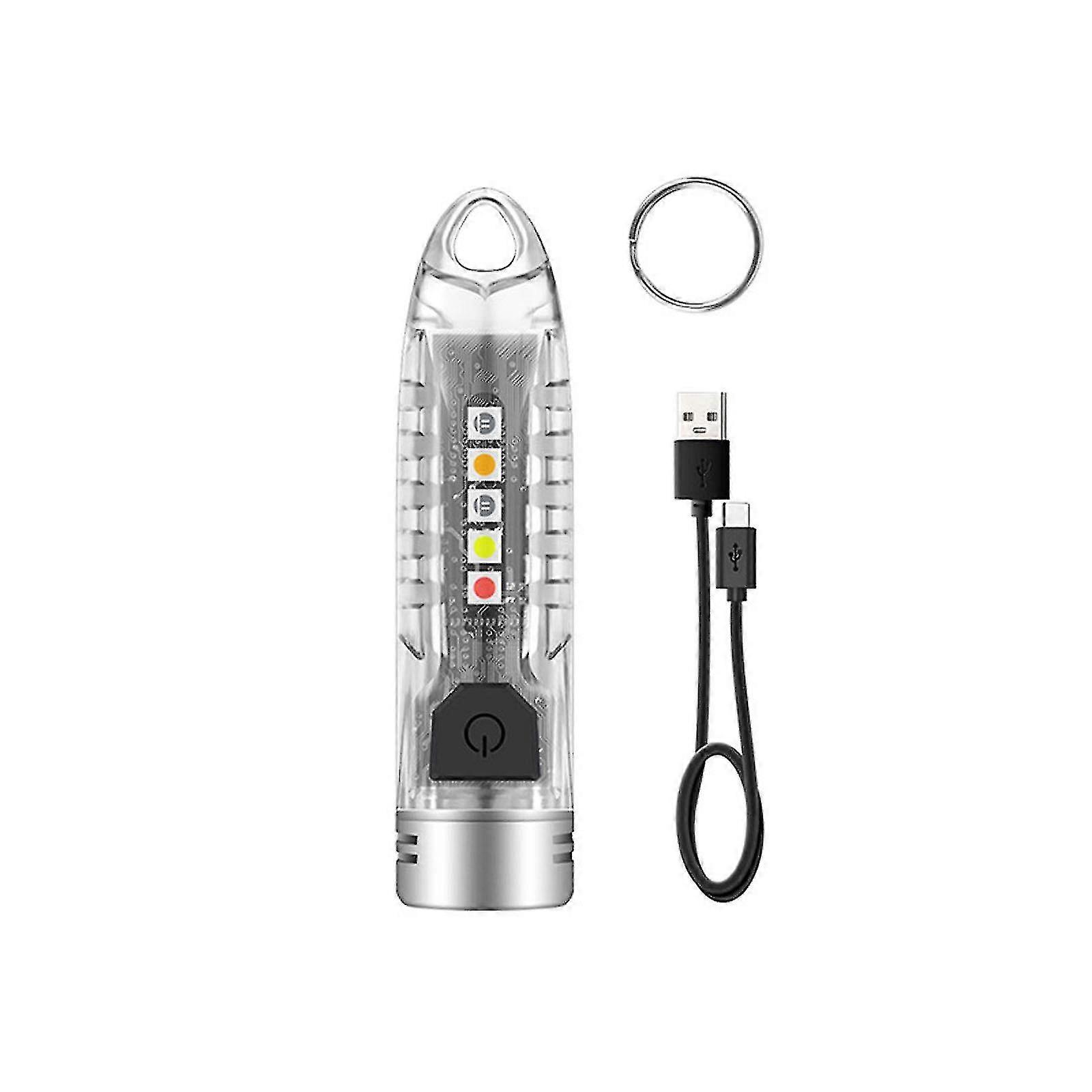 Keychain Led Flashlight,outdoor Strong Flashlight Mini Multifunctional Emergency Keychain Light