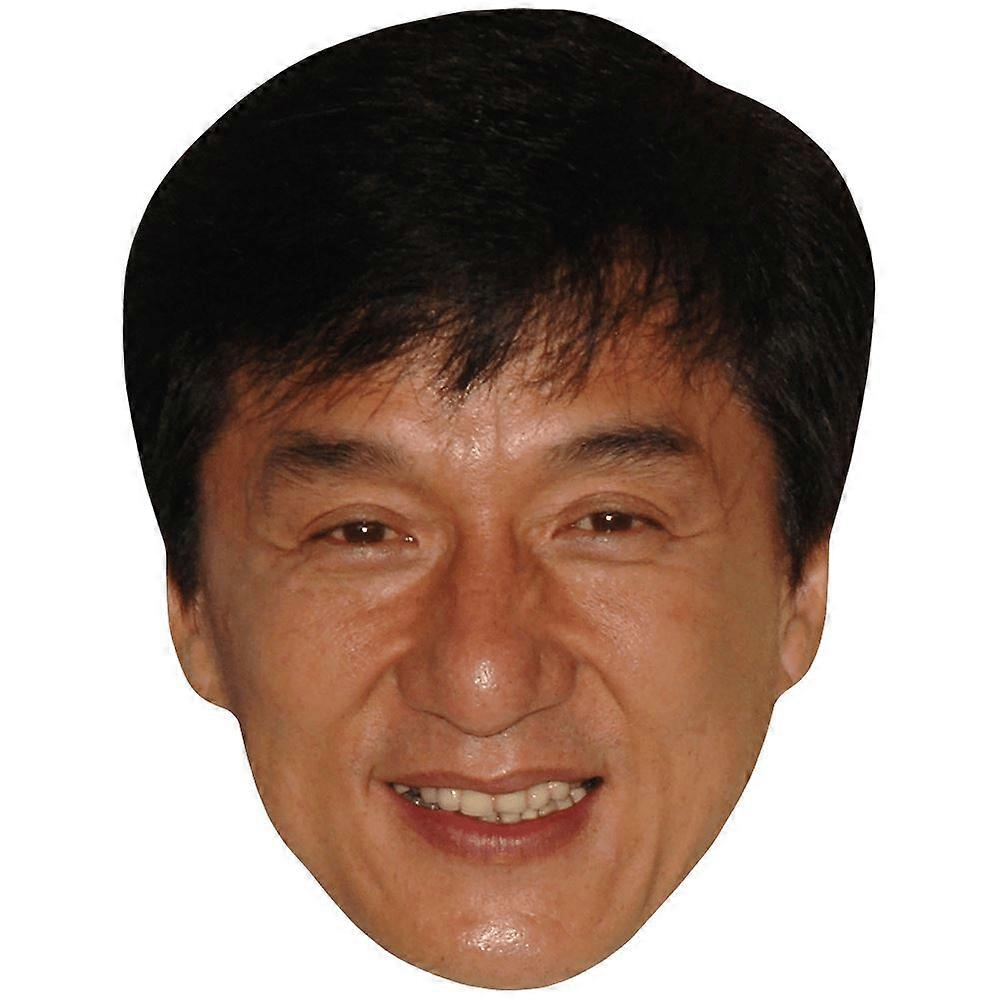 Jackie Chan (Smile) Celebrity Mask, Flat Card Face