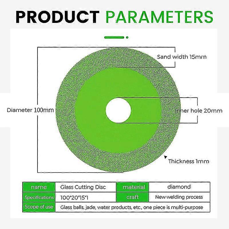 10pcs Glass Diamond Cutting Discs Universal Ultra Thin Discs For Jade Ceramic Tiles
