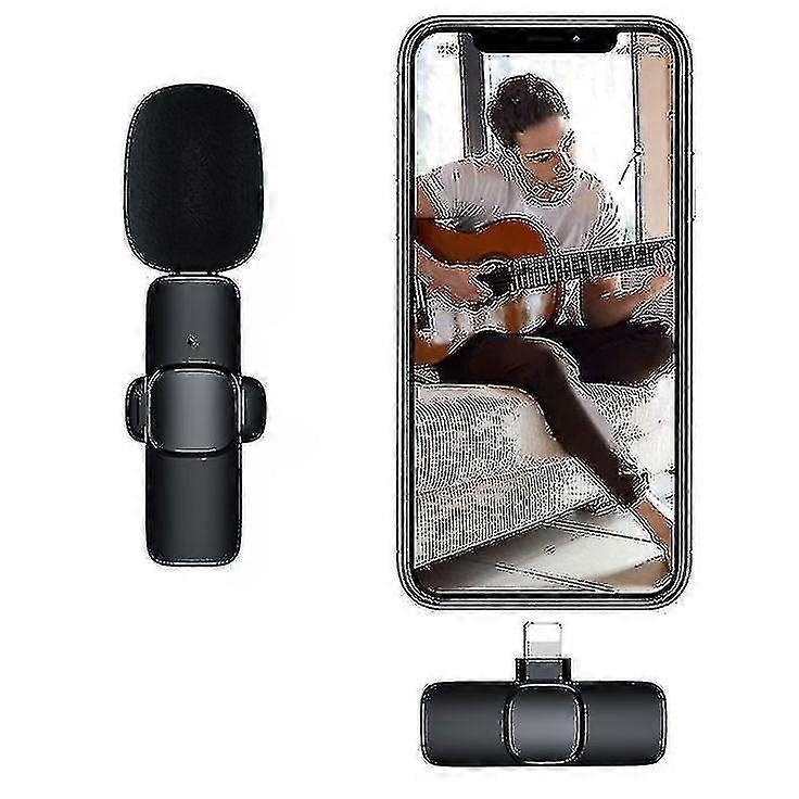 Wireless Microphone For Iphone Ipad, Wireless Lavalier Microphone With Noise Reduction Automatic Synchronization Function High Quality