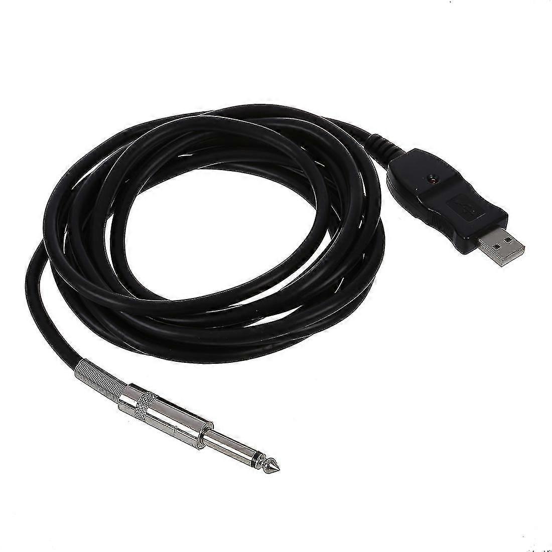 Guitar To Usb Interface Link Connection Instrument Cable 3m
