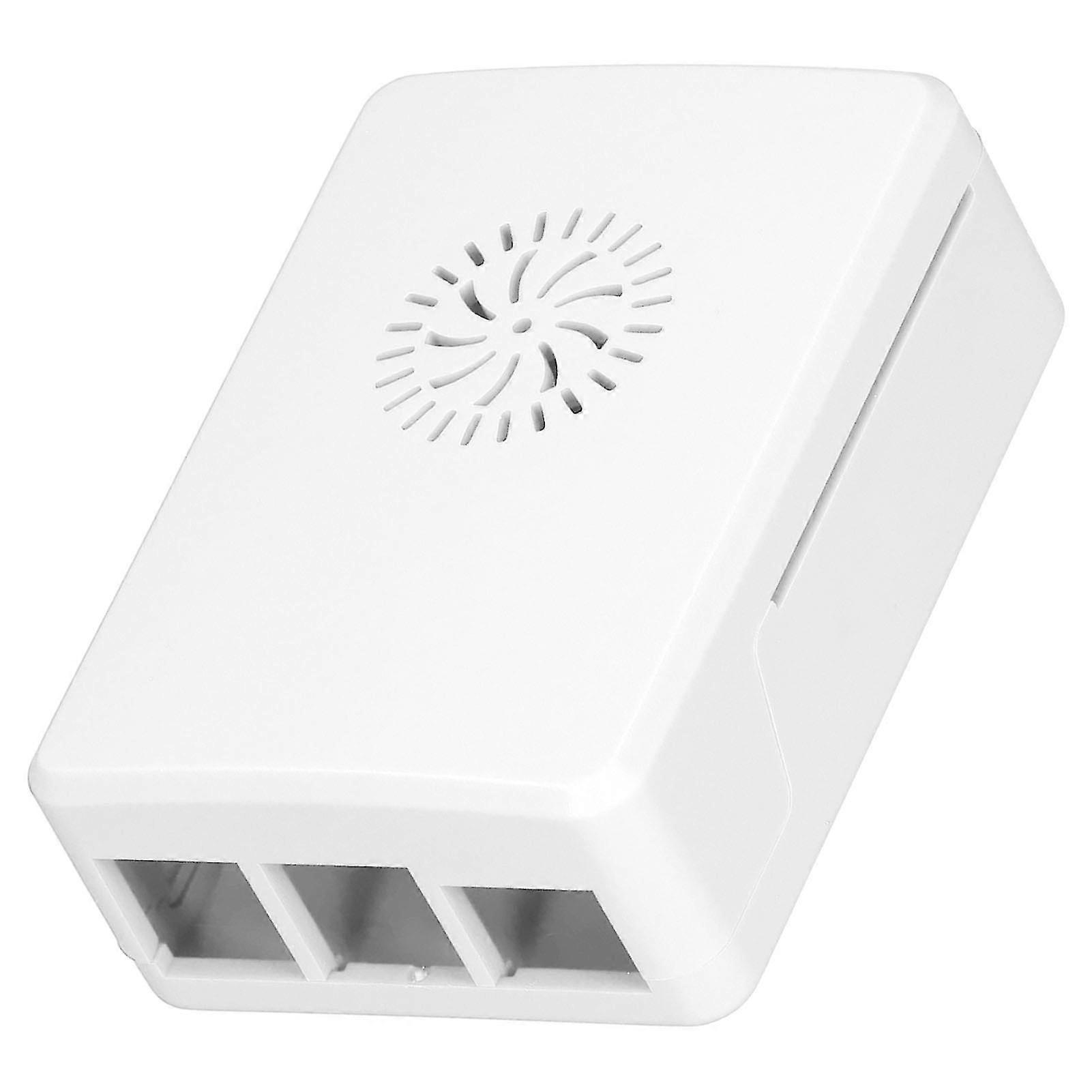 Raspberry Pi 4B ABS Shell Heatsink Case - Simple Removable Top Cover Protective Enclosure (White)