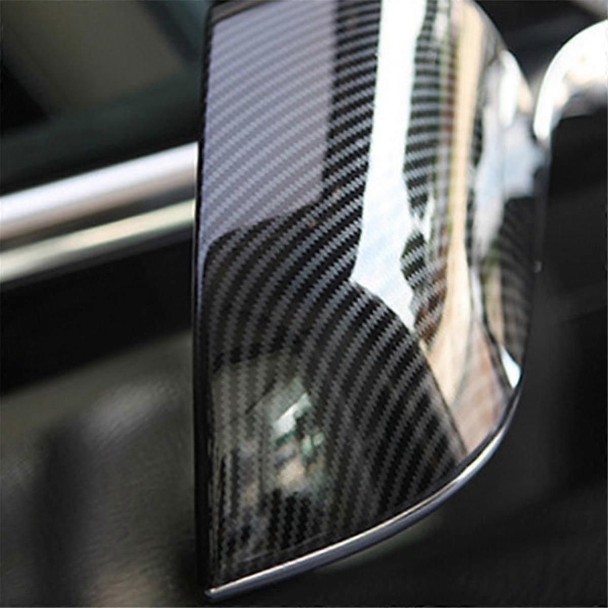 Car Rearview Mirror Cover Carbon Fiber for 20172024 Rearview Mirror Cap Decorative Modified