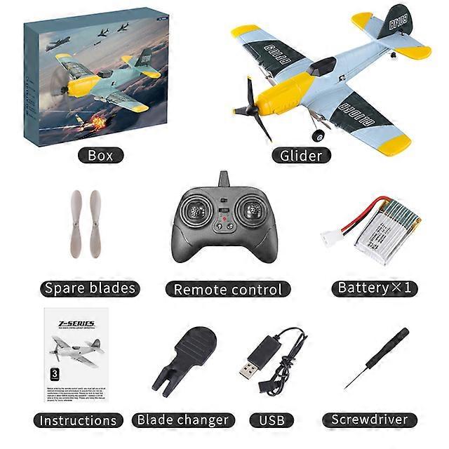 Rc Plane 2.4GHZ Dual Motor Epp Foam Glider Gyro Stabilization System Remote Control Airplane BF109 Fighter Toy Gift For Children