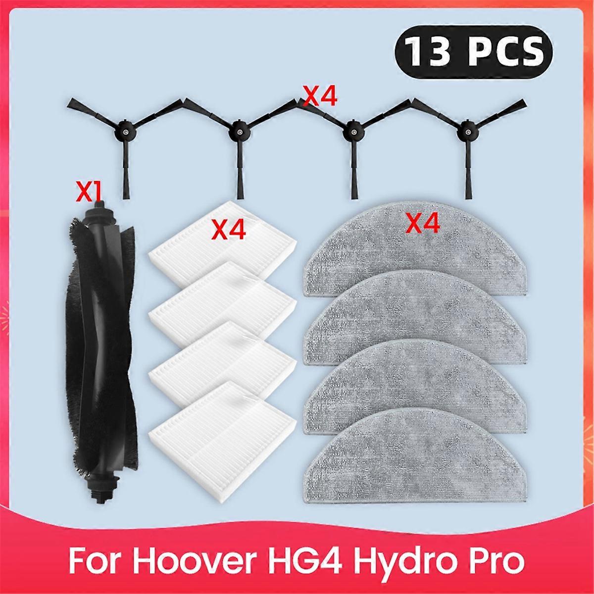 For HG4 Hydro Pro Spare Parts Filter Main Side Brush Mop Cloth Accessories