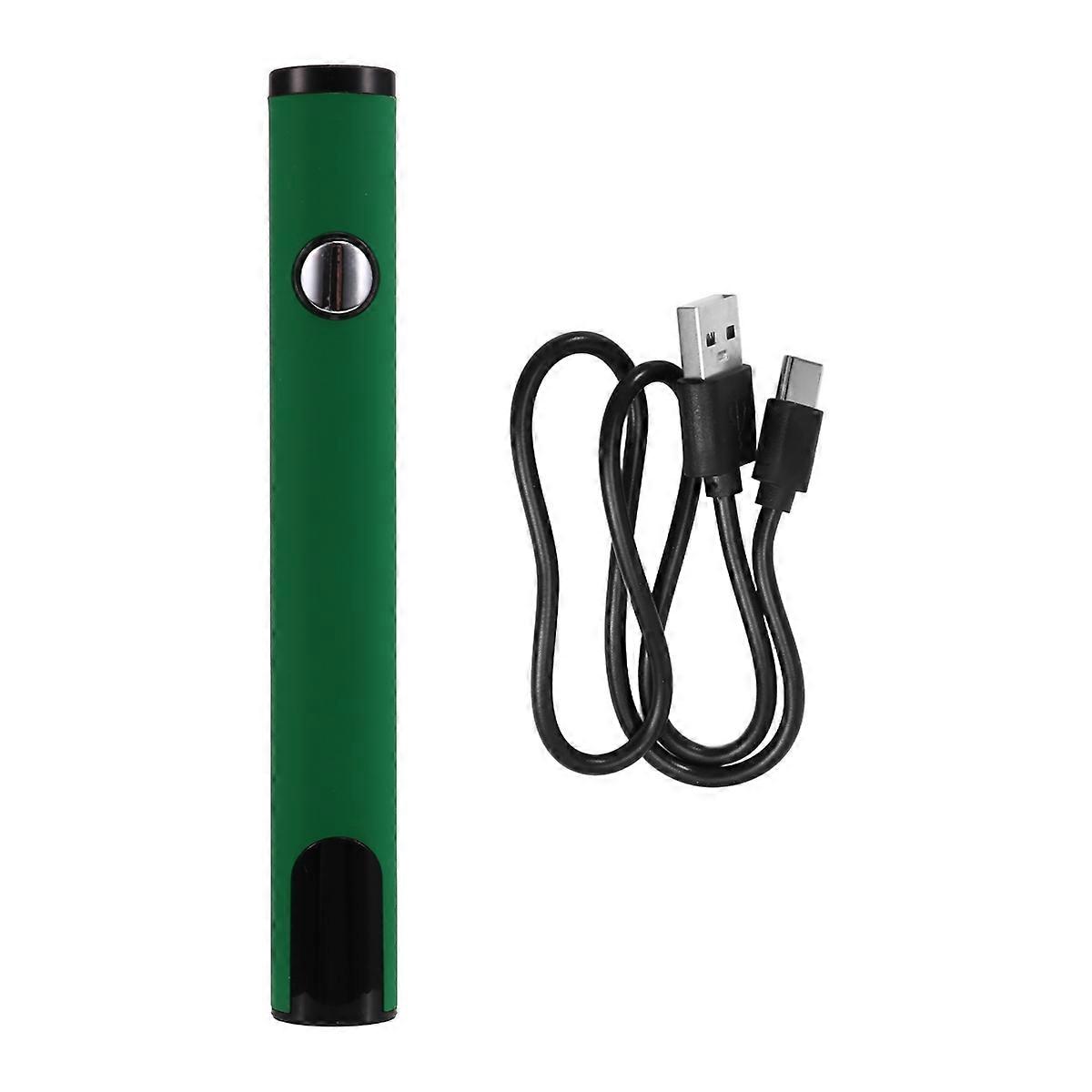 510 Thread Battery Cart Pen Headless Electric Soldering Iron with Adjustable Temperature Mini Soldering Iron Kit Green