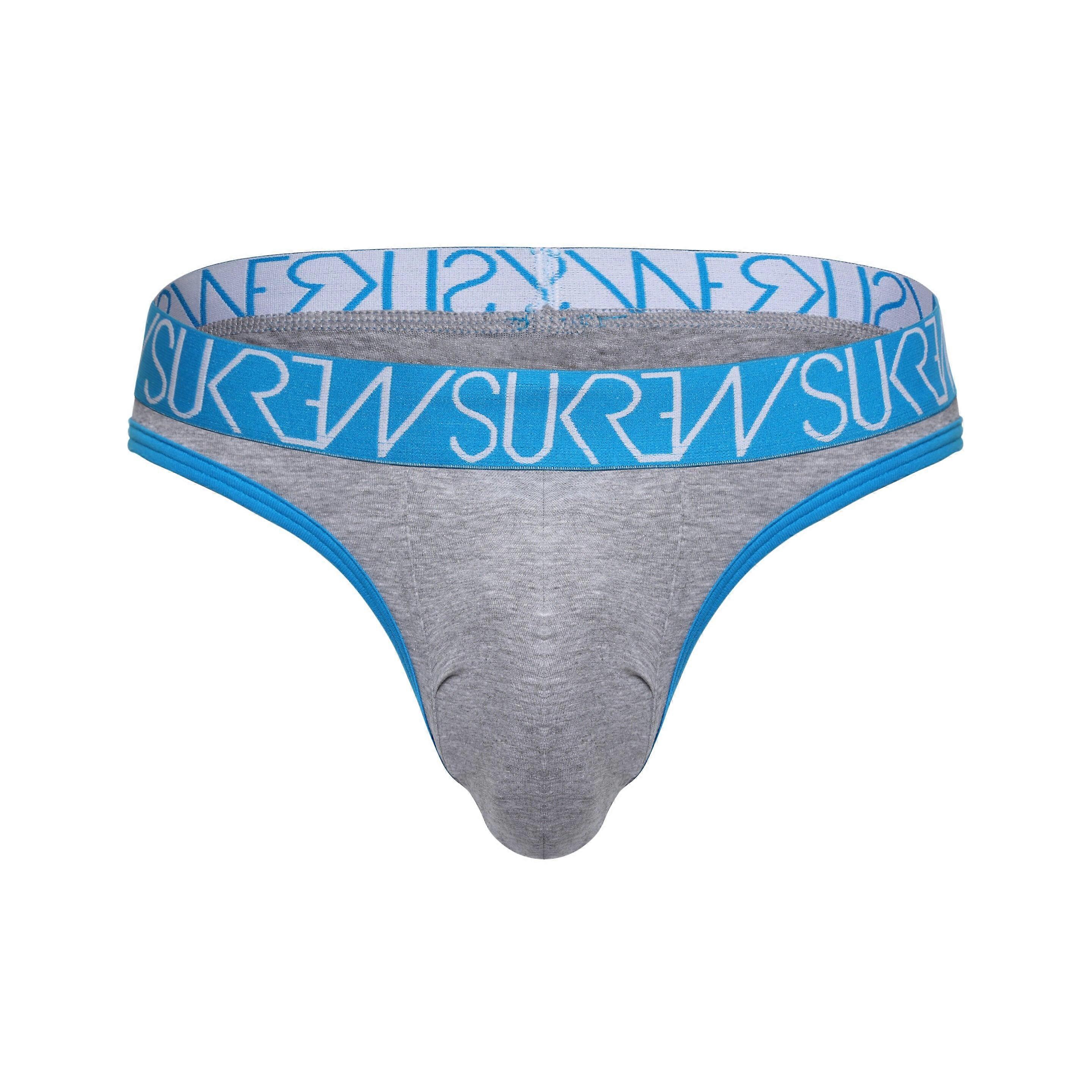 SUKREW Classic String Grau meliert | Unterwäsche für Männer | String für Herren