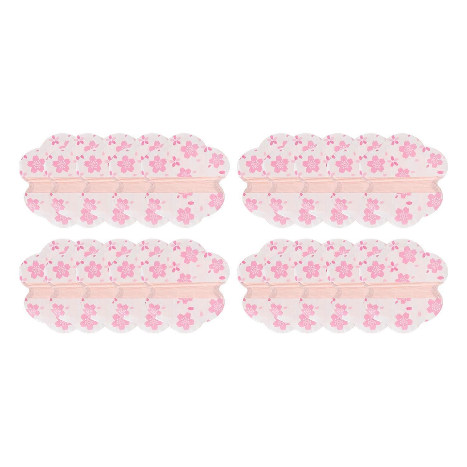 20PCS Armpit Sweat Absorbing Pads Single Use Underarm Sweat Wicking Shields for Men and Women Pink