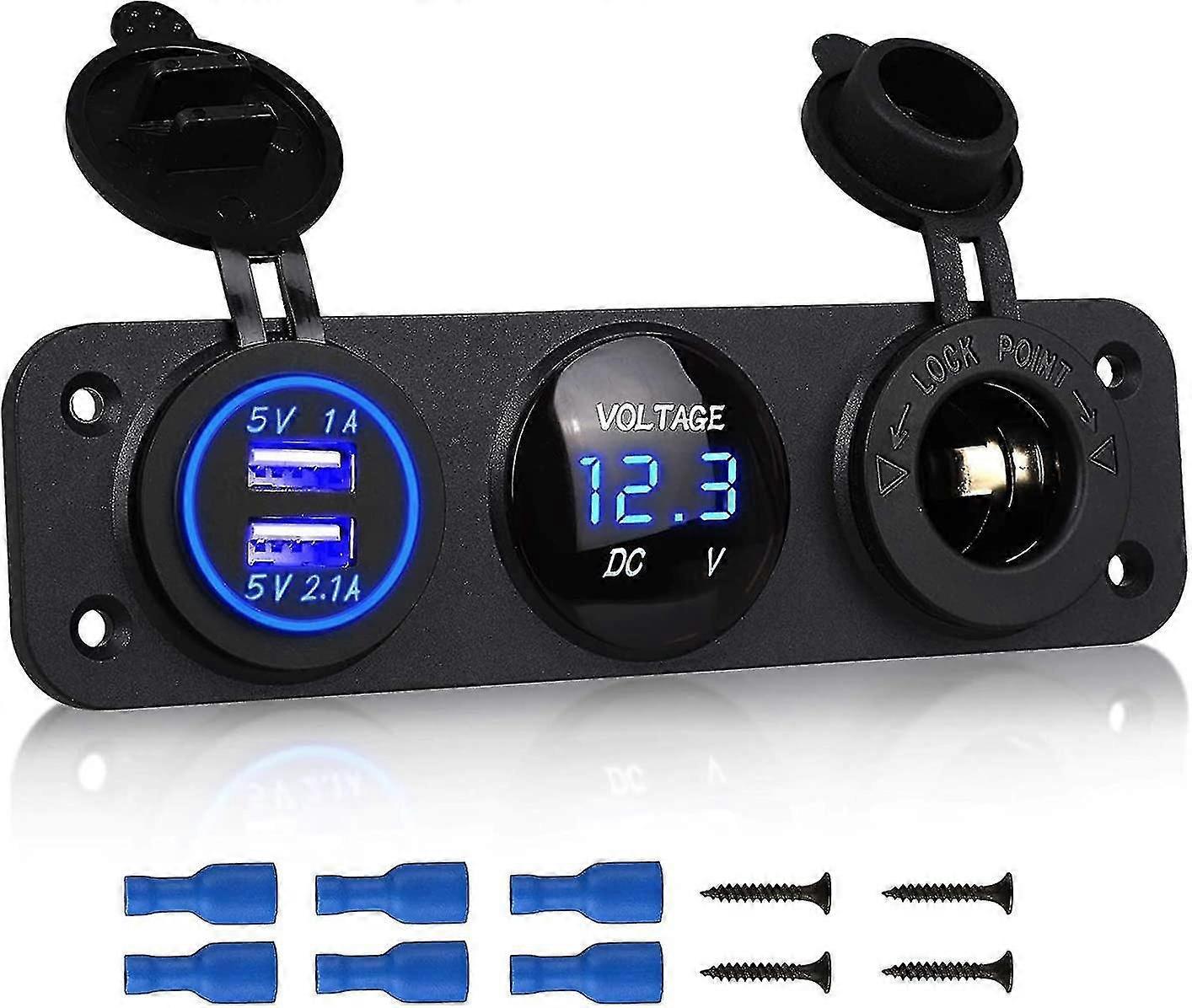 lader socket panel for lastebil bil marine båt rv