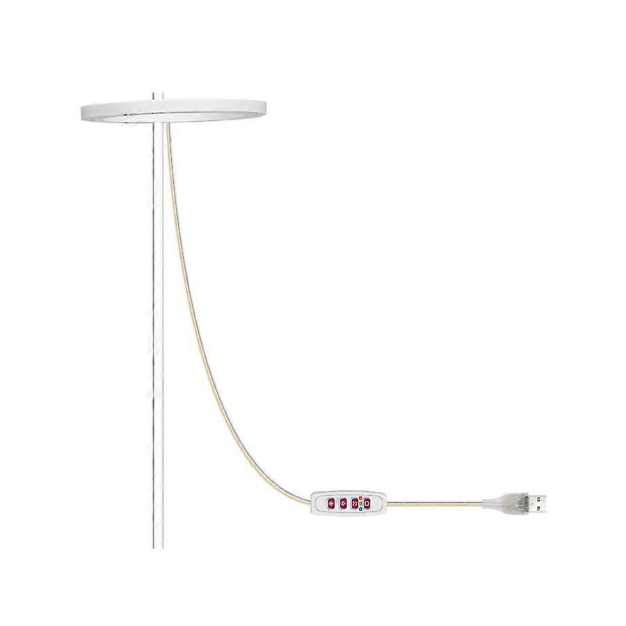 USB Angel Ring Plant Grow Light with 5 Levels of Color Temperature and Timer