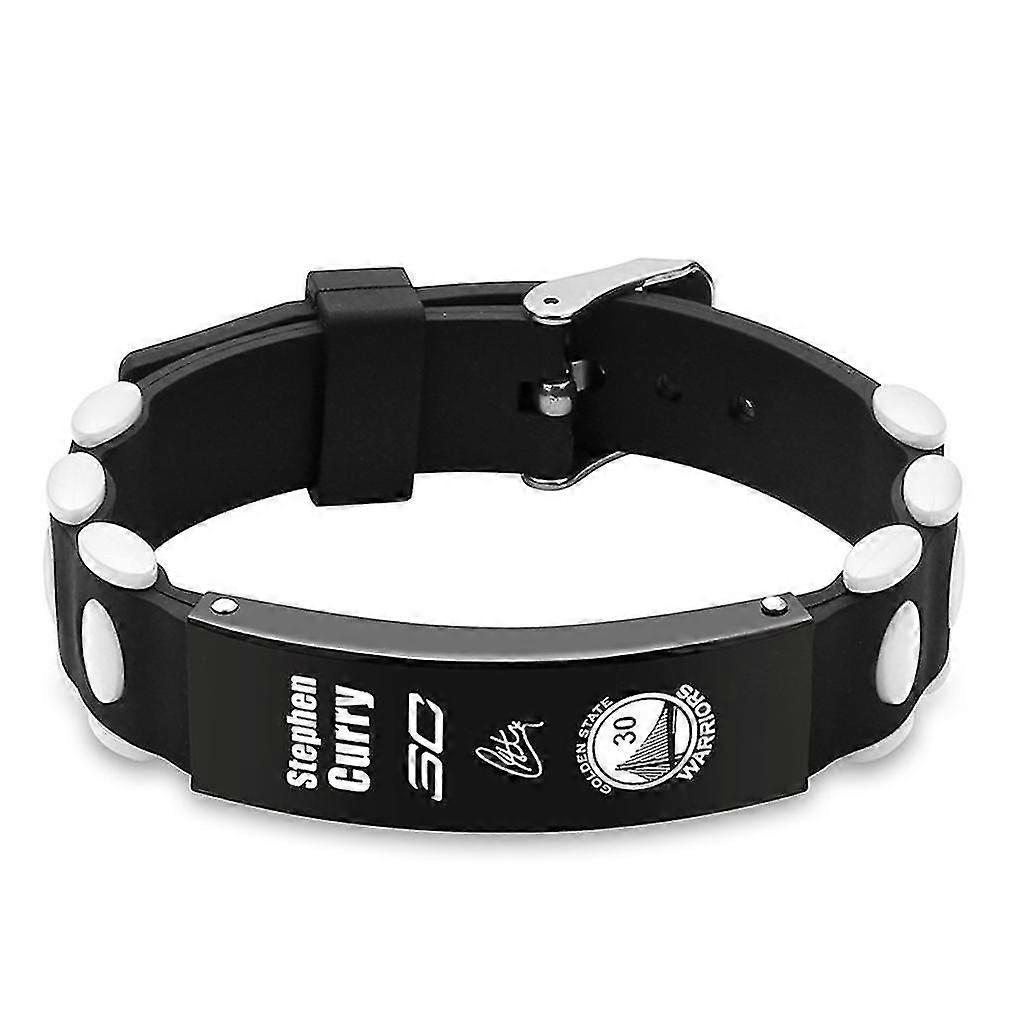 スティーブンカレーバスケットボールブレスレットスポーツステンレススチール調整可能なリストバンド