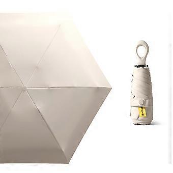 Paraguas de lluvia plegable Mini paraguas solar ligero para mujeres Actividades al aire libre 8