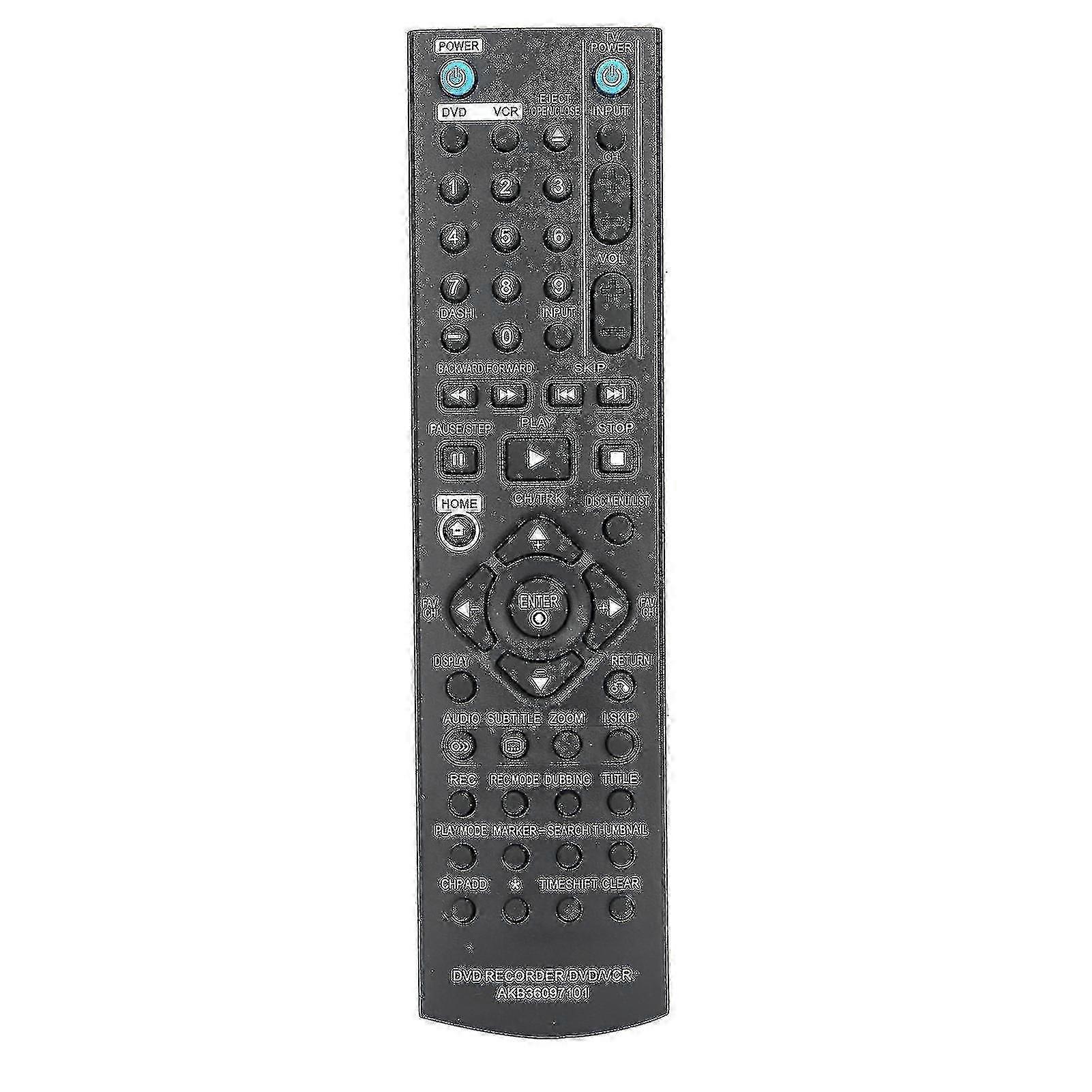 Dvd/vcr/dvdr Recorder Remote Replacement For Rc286h/rc297h/rc397h