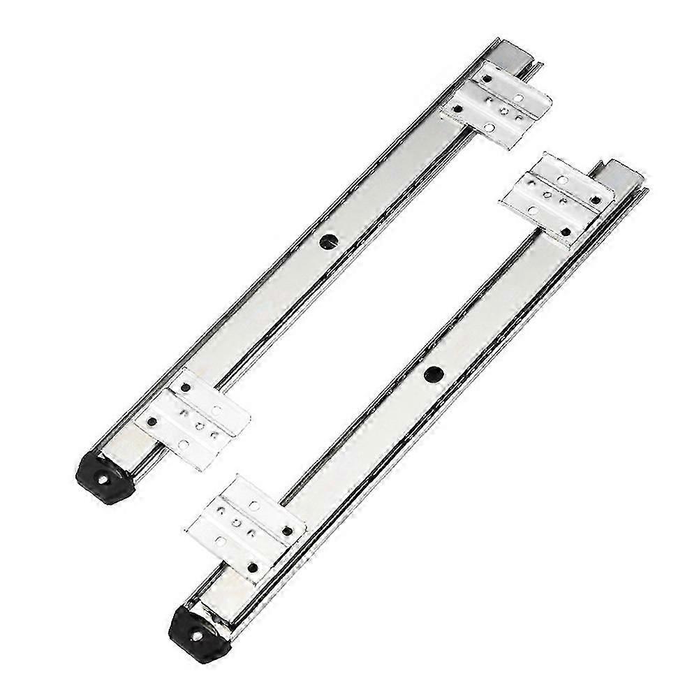 35Key Desk Keyboard Drawer Rail Desk Tray Slide Rail Track Adjustable Side Mount Suites Underdesk Computer Slide Rail