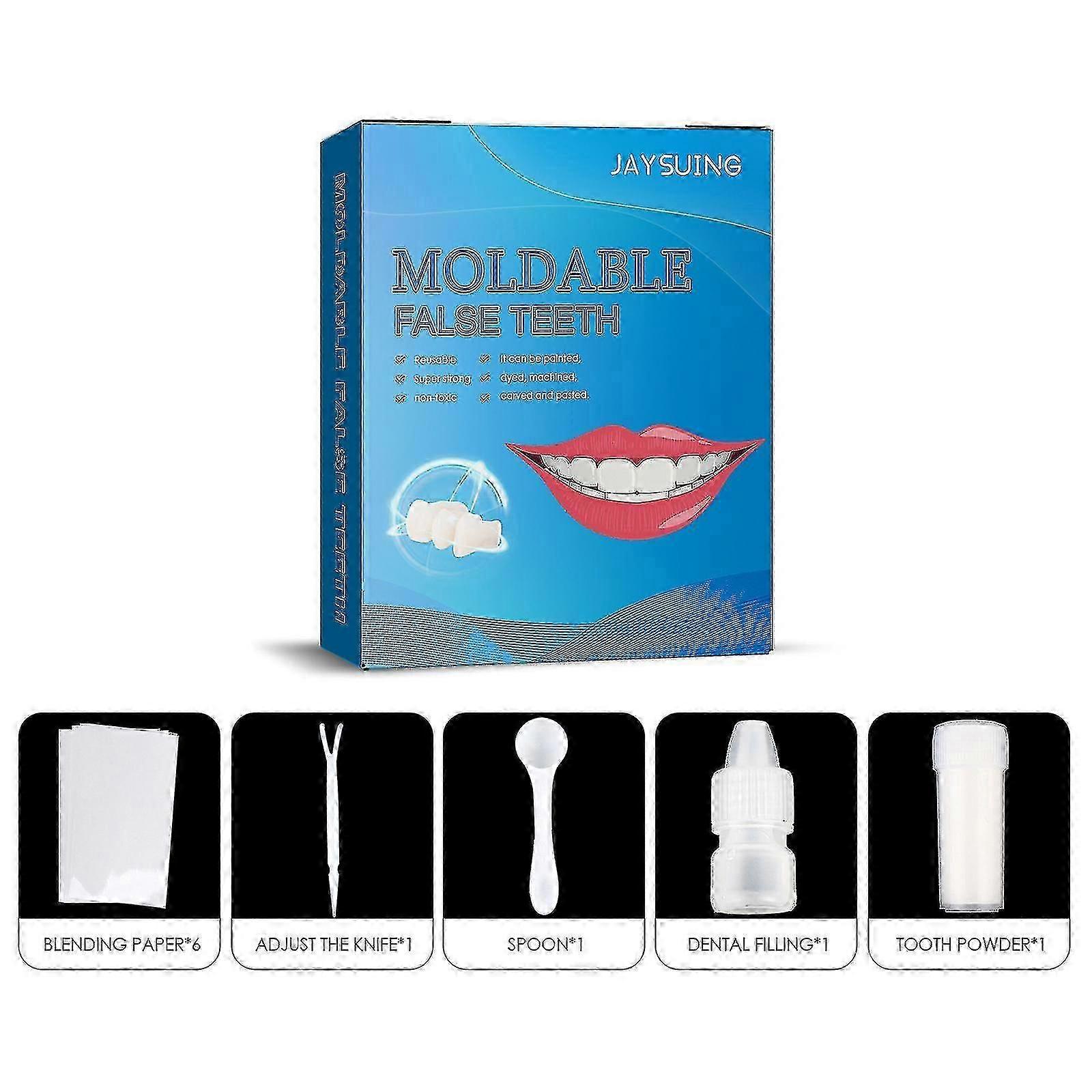 Jaysuing Of Shapeable Teether Set Party Makeup Temporary Filling Tooth Cavity Filling Denture Modification |