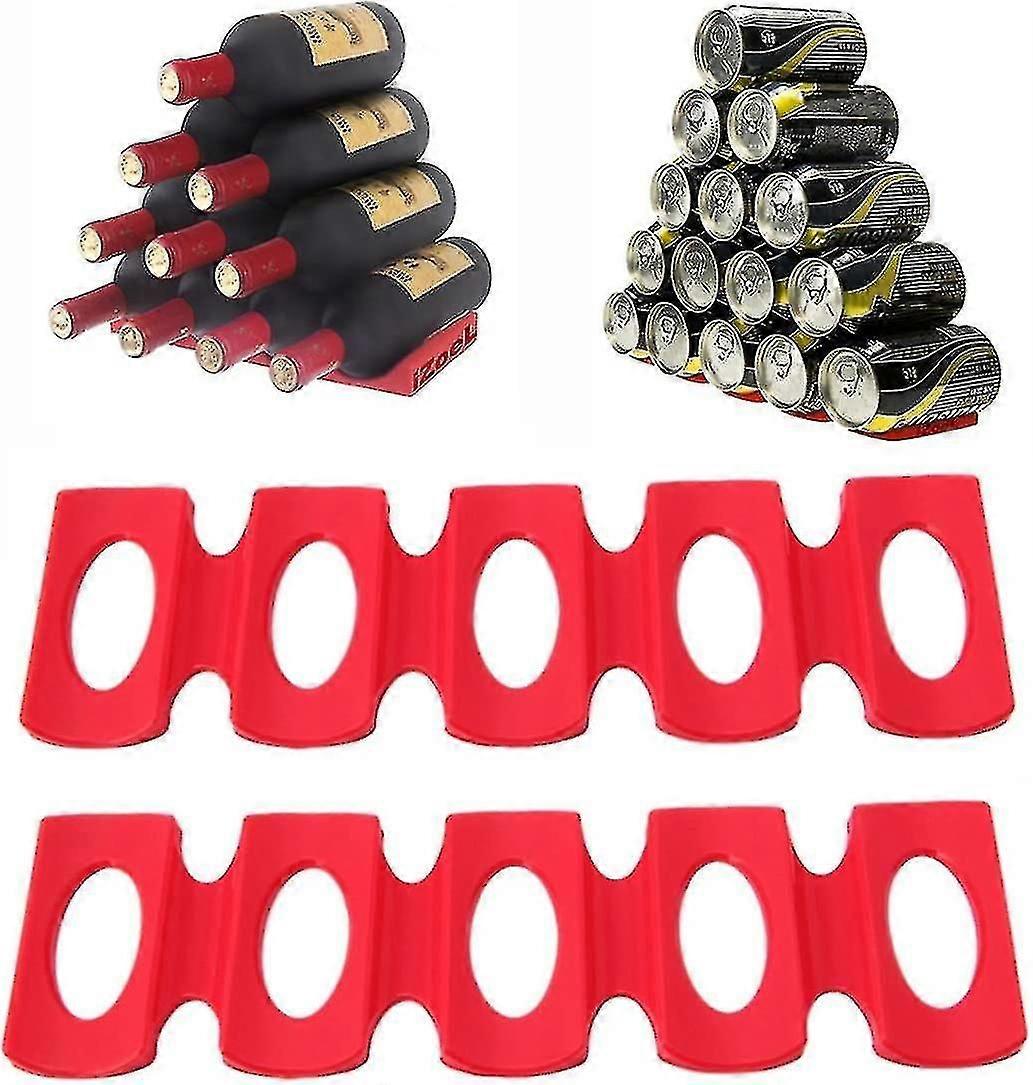 Bran Izoel Bottle Holder Refrigerator Bottle Shelf Bottle Shelf Beer Holder Silicone, Stacking Aid For Bottles And Cans, Hold 15 Bottles